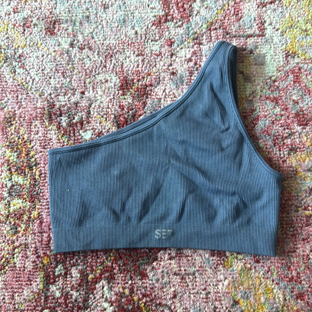 Setactive one shoulder bra size small in thunder!
